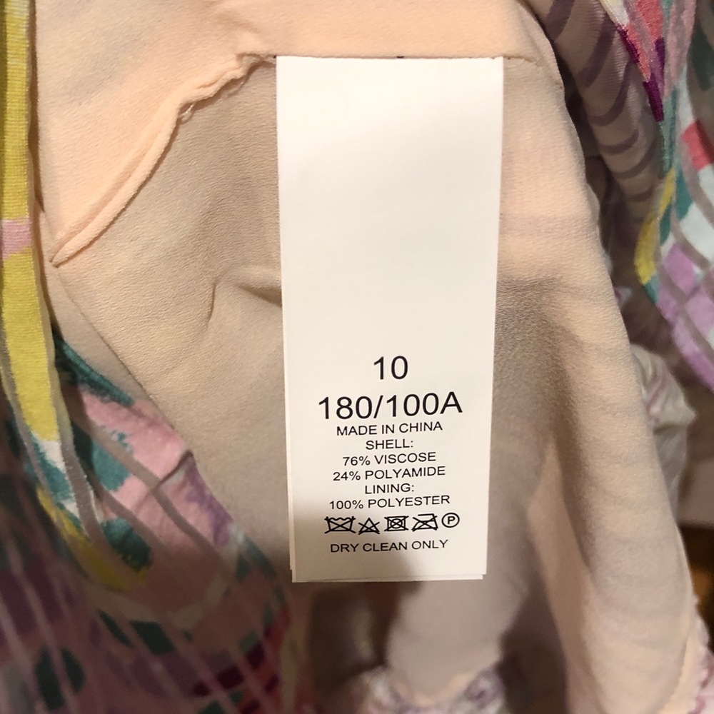 NWOT kate spade Pastel Floral Ruffle-Sleeve Dress in Multi pastel colors - Picture 9 of 14